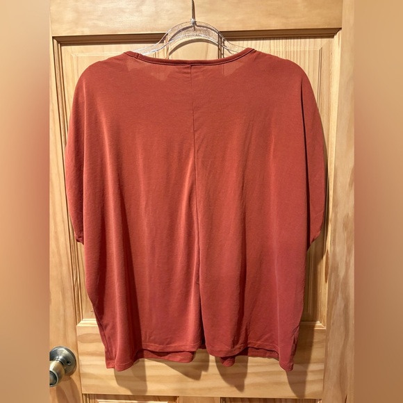 Simply Vera Vera Wang Ruched-tie-Shoulder Tee women’s XL - Picture 2 of 7